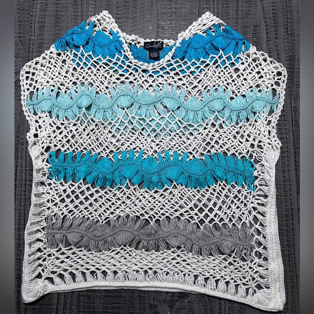 Colorful Crochet Knit Top